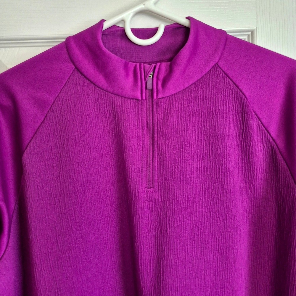Nike Dri-Fit Therma Golf‎ Purple Quarter-Zip Pullover Lightweight Top women XL - Picture 3 of 11